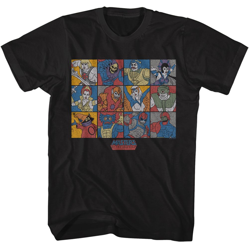 MASTERS OF THE UNIVERSE Famous T-Shirt, Character Blocks