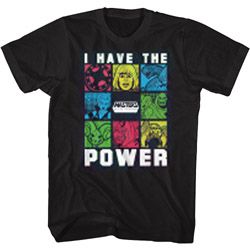 MASTERS OF THE UNIVERSE Famous T-Shirt, I Have The Power Boxes