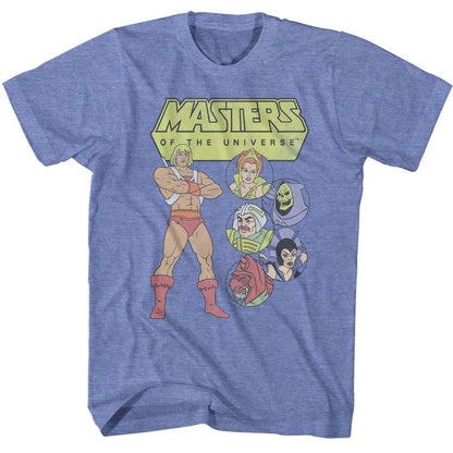 MASTERS OF THE UNIVERSE Unisex T-Shirt, Character Circles