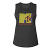 MTV Eye-Catching MUSCLE Tank Top, Muted Tones