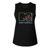 MTV Eye-Catching Tank Top, Neon Sign Logo