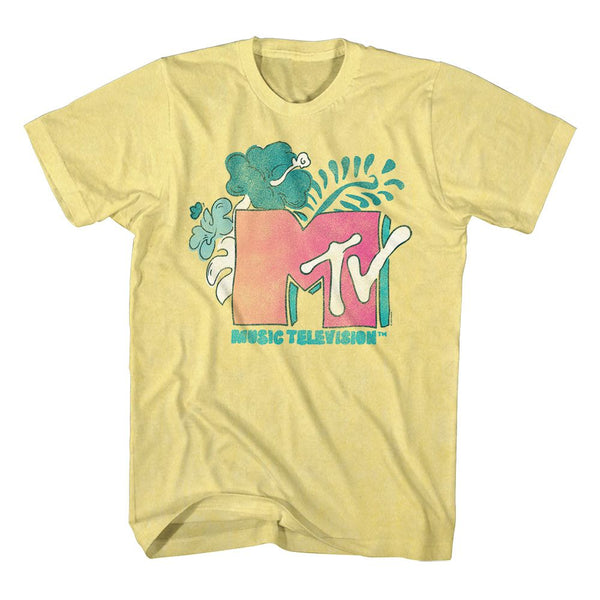 MTV Eye-Catching T-Shirt, Tropical Logo