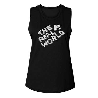 MTV Eye-Catching Tank Top, The Real World Logo