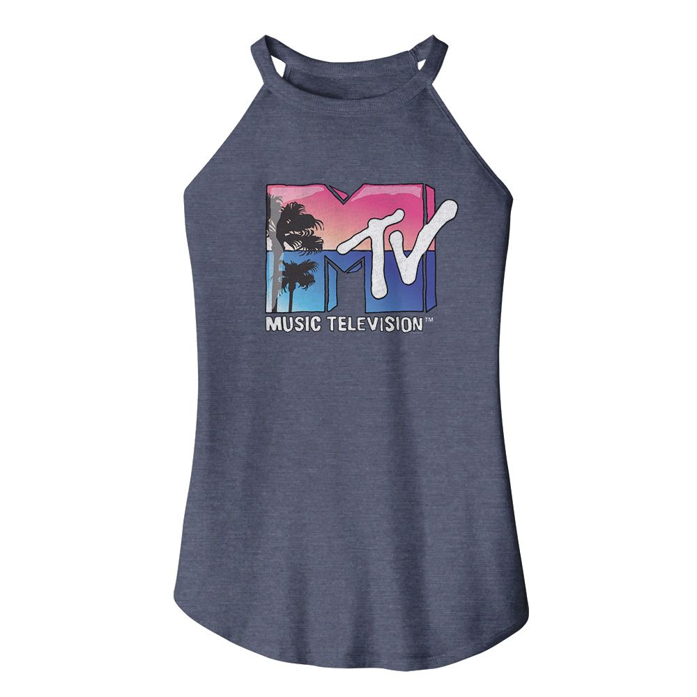 MTV Eye-Catching ROCKER Tank Top, Beach Logo