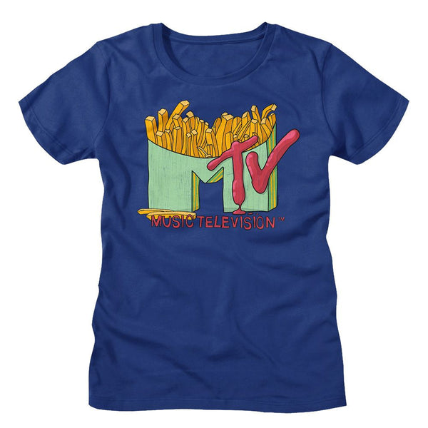 Women Exclusive MTV Eye-Catching T-Shirt, French Fries