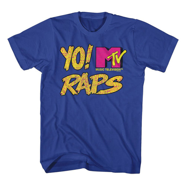 MTV Eye-Catching T-Shirt, Yo Raps Texture