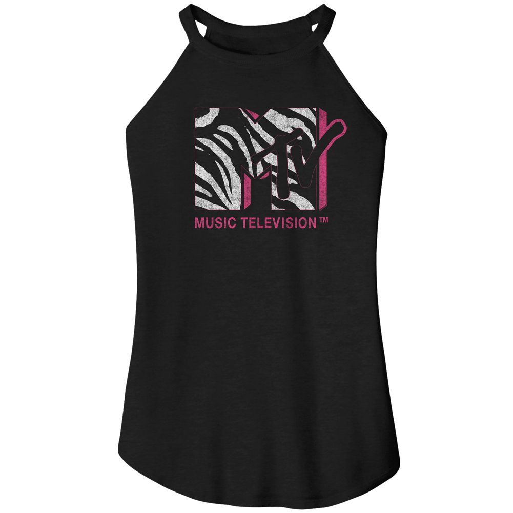 MTV Rocker Tank for Ladies, MTV Zebra