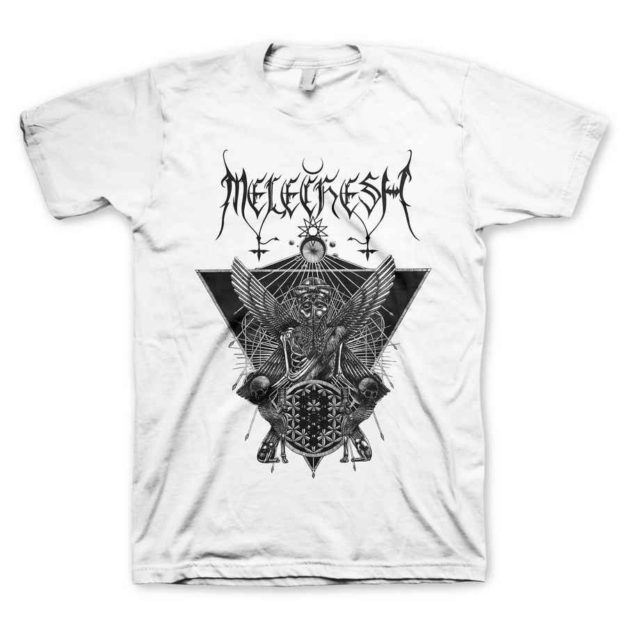 MELECHESH Powerful T-Shirt, Triangular Wings White