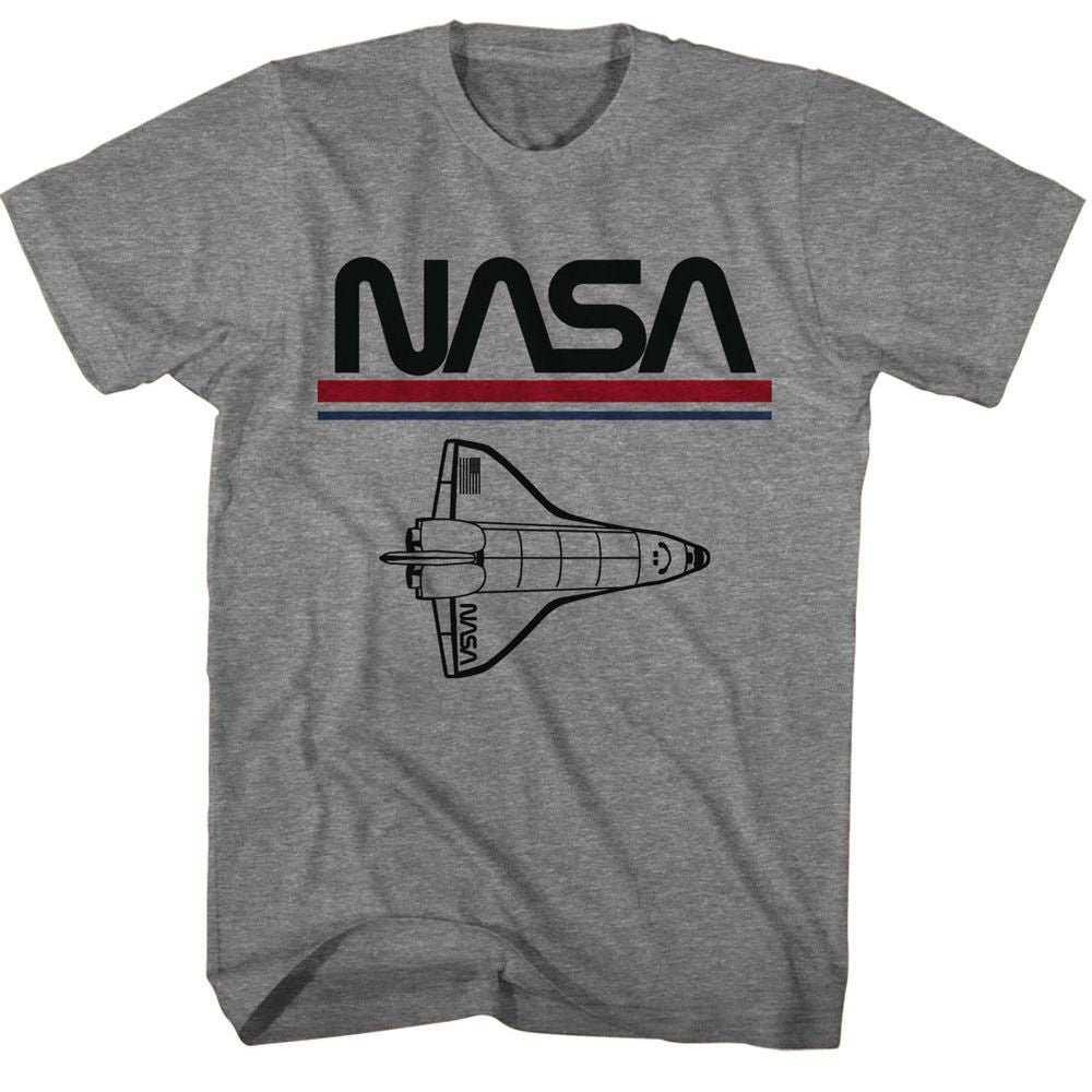 NASA Bold T-Shirt, Worm Logo Shuttle