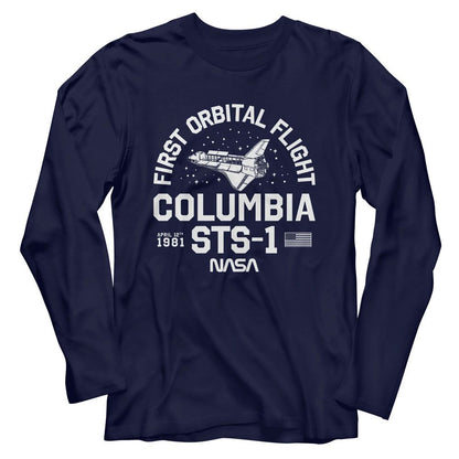 NASA Long Sleeve T-Shirt, Columbia Sts 1