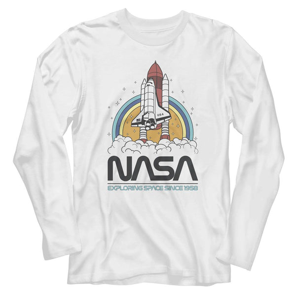 NASA Long Sleeve T-Shirt, Exploring Space Circles