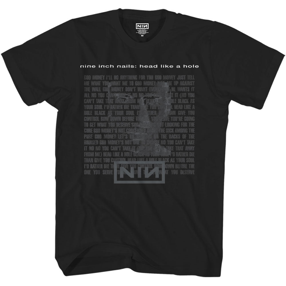 NINE INCH NAILS Attractive T-Shirt, Head Like A Hole