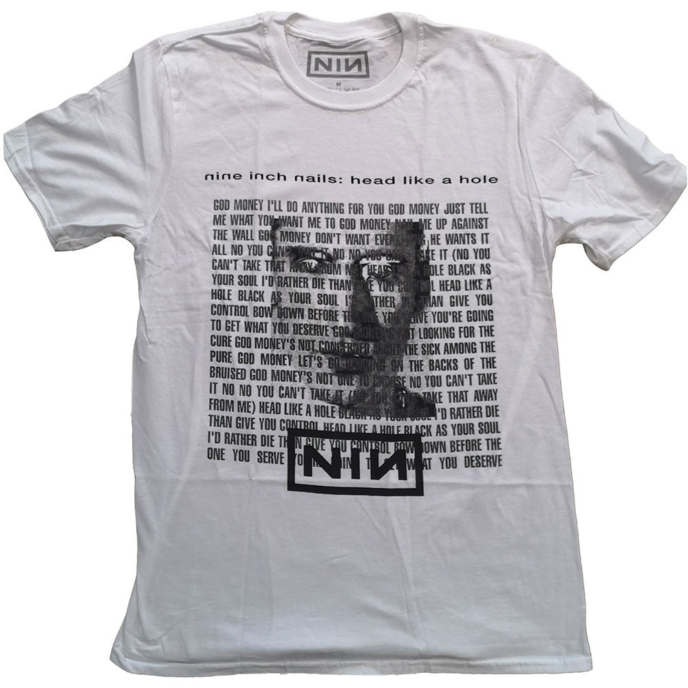 NINE INCH NAILS Attractive T-Shirt, Head Like A Hole