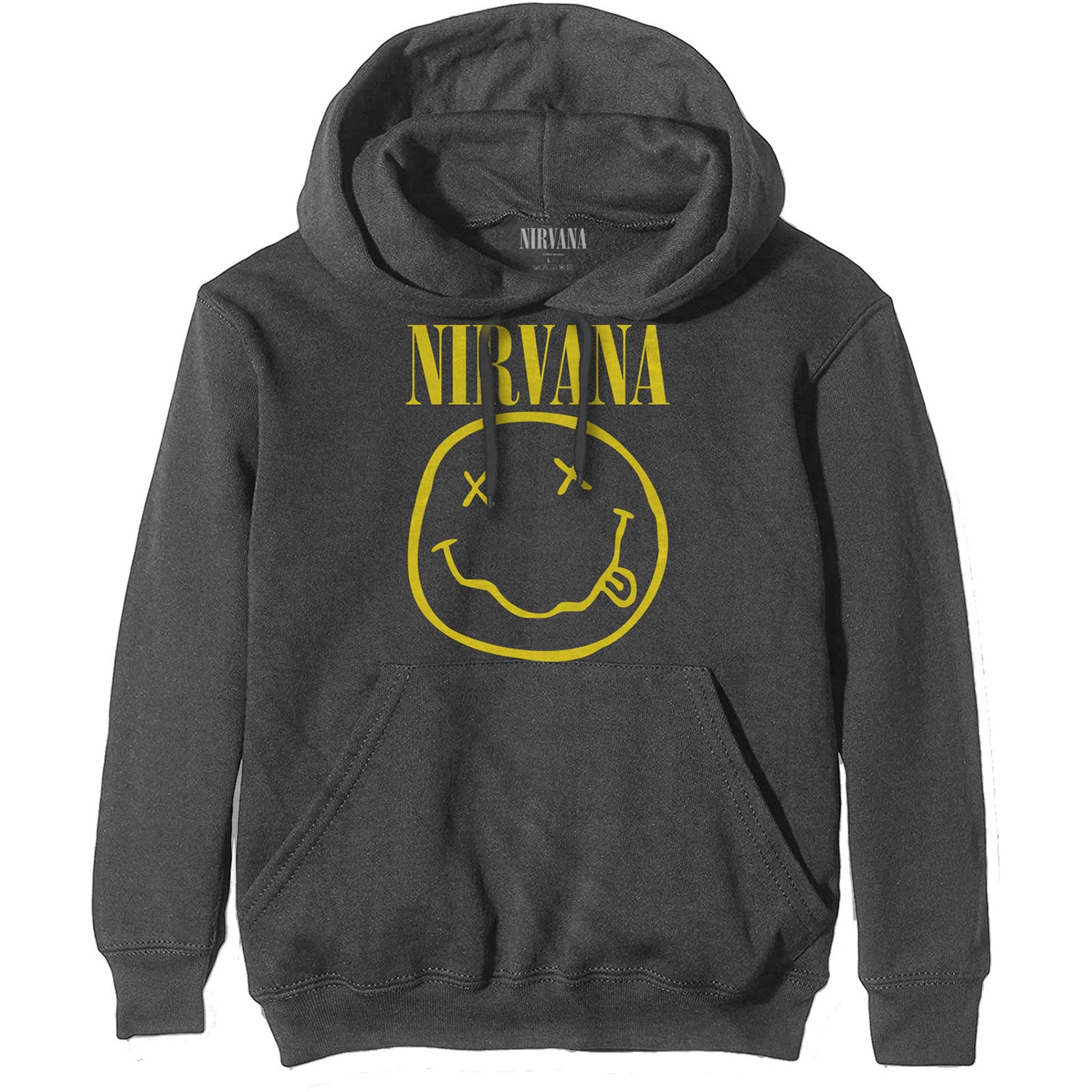 NIRVANA Attractive Hoodie, Yellow Happy Face