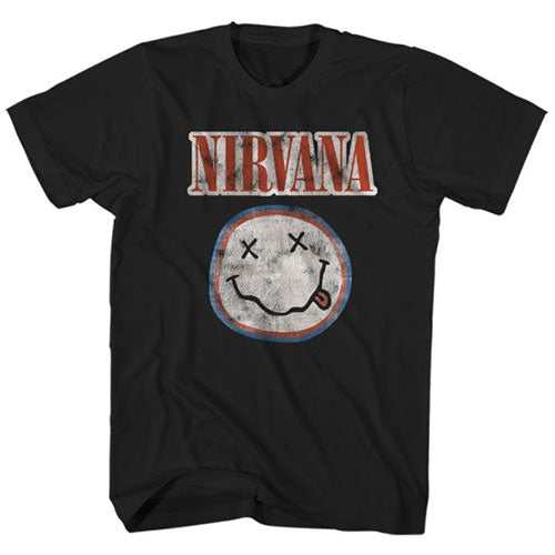 NIRVANA Attractive T-Shirt, Distressed Logo