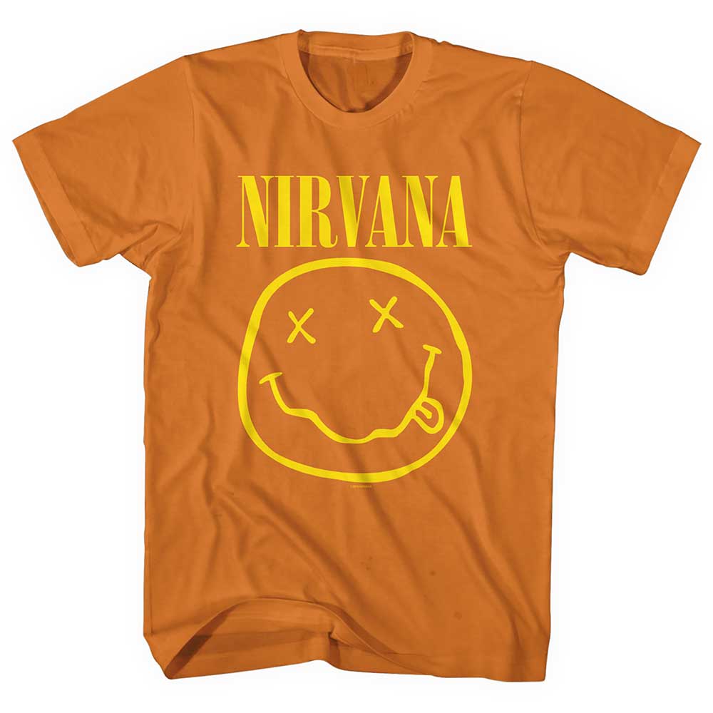 NIRVANA Attractive T-Shirt, Yellow Happy Face