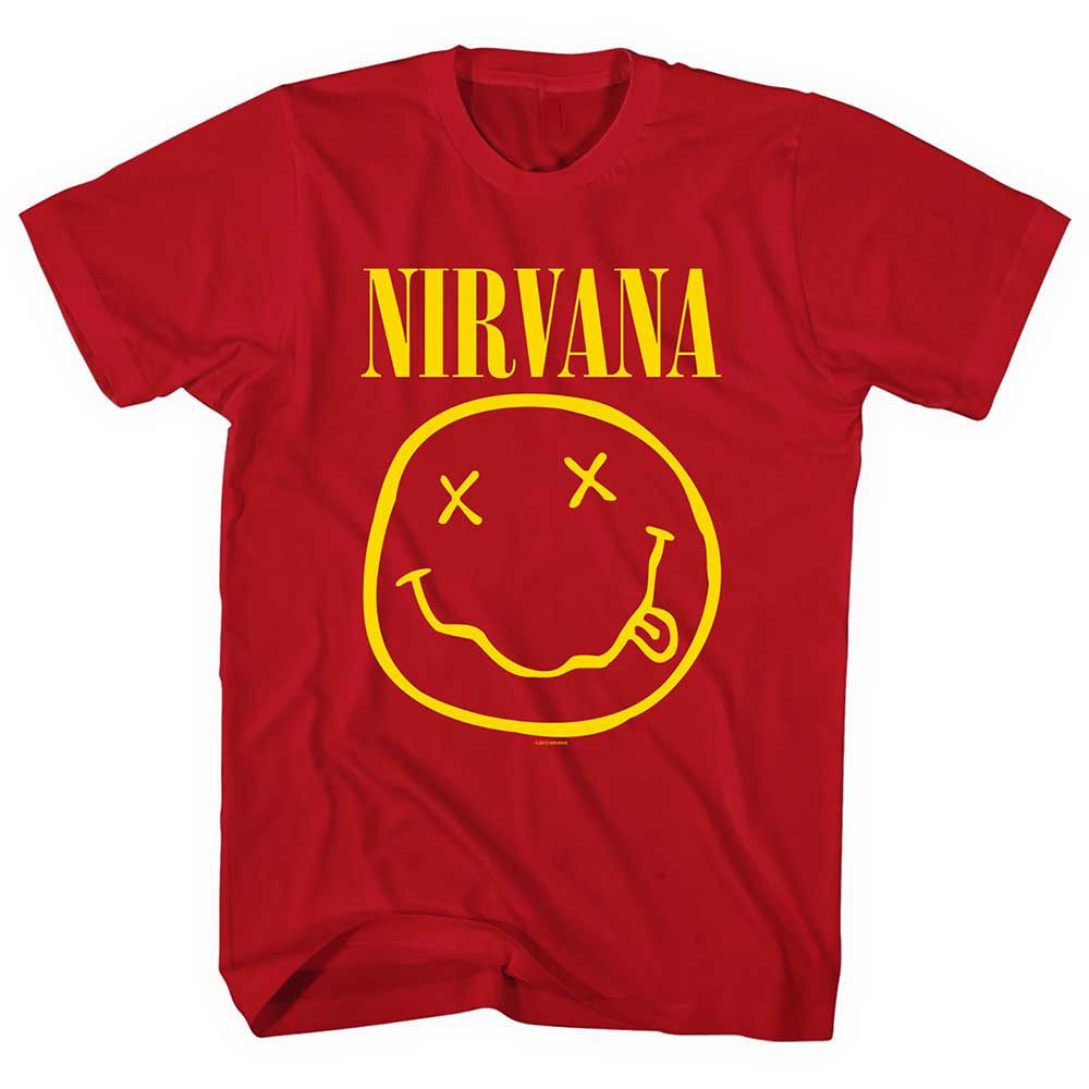 NIRVANA Attractive T-Shirt, Yellow Happy Face