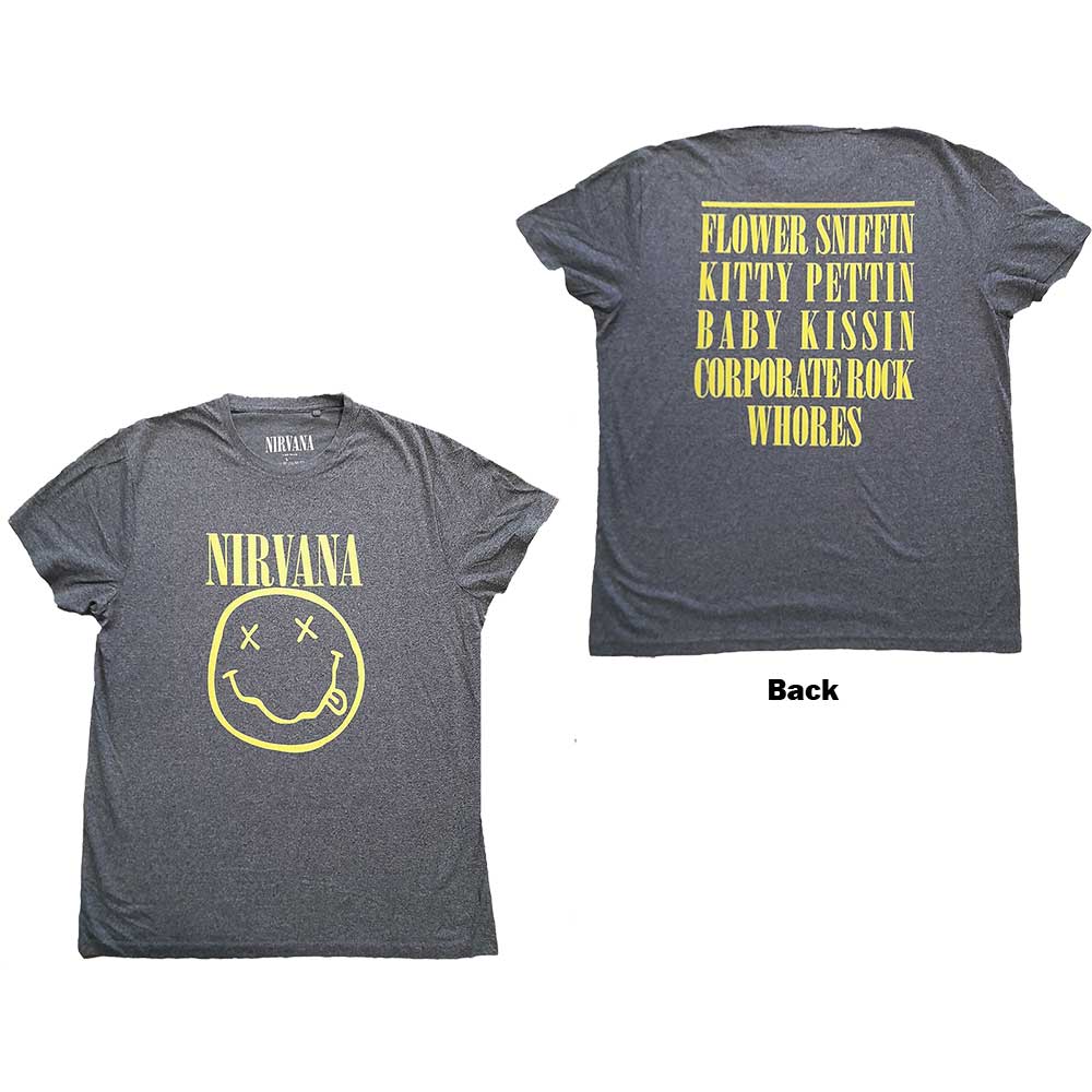 NIRVANA Attractive T-Shirt, Yellow Happy Face