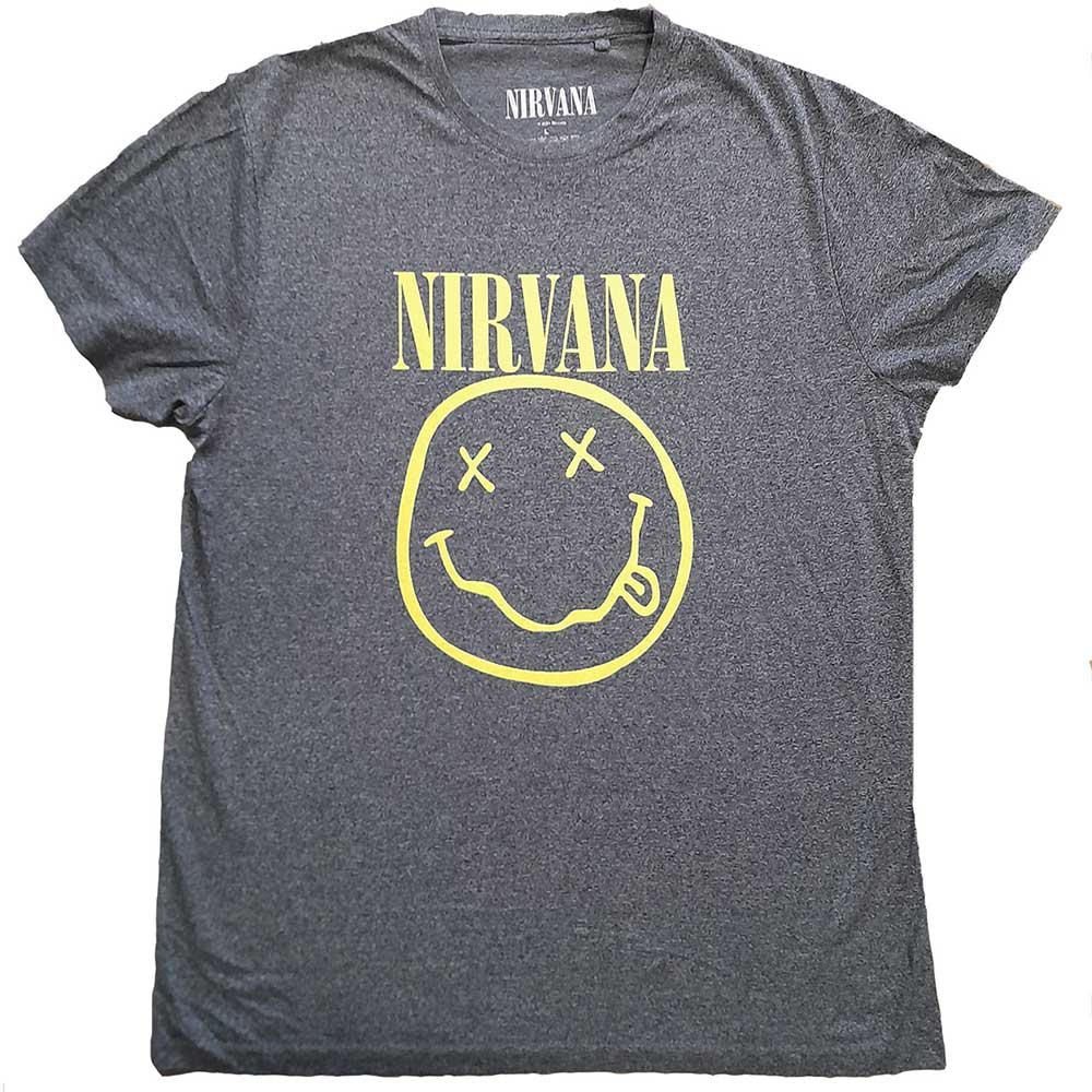 NIRVANA Attractive T-Shirt, Yellow Happy Face