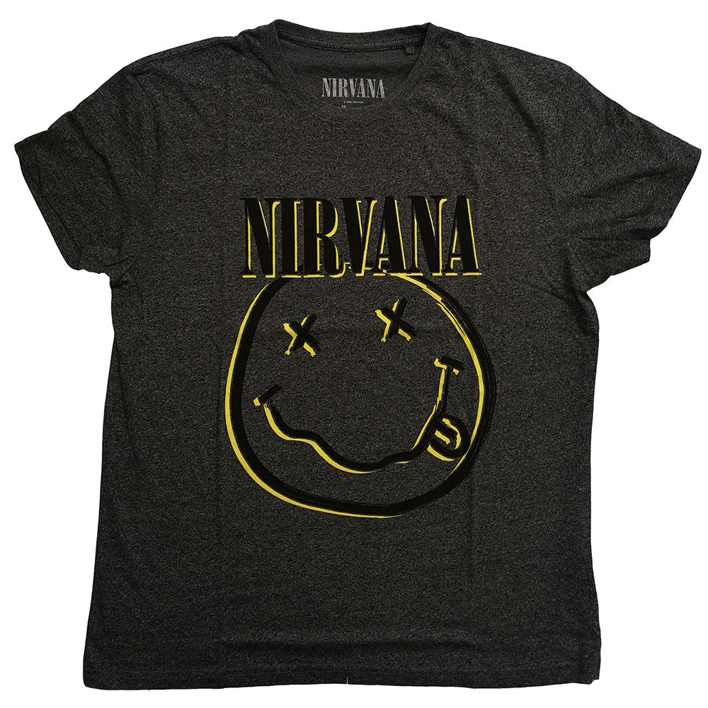 NIRVANA Attractive T-Shirt, Inverse Happy Face