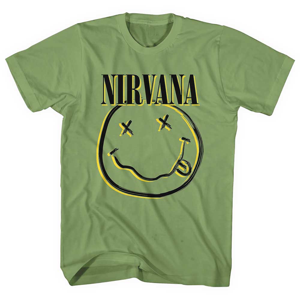 NIRVANA Attractive T-Shirt, Inverse Happy Face