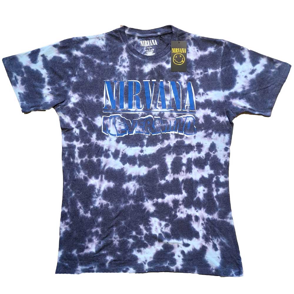 NIRVANA Attractive T-Shirt, Nevermind Wavy Logo