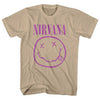 NIRVANA Attractive T-Shirt, Purple Happy Face
