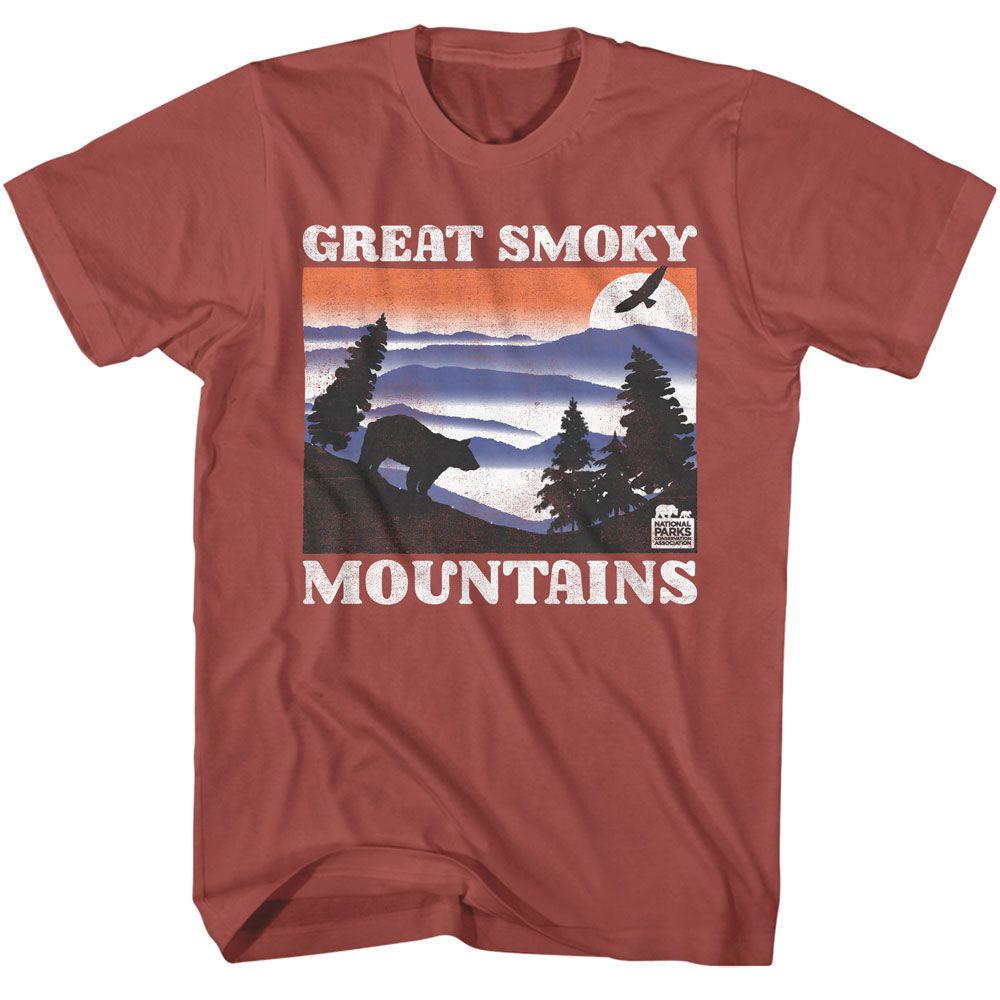 NPCA Eye-Catching T-Shirt, Gsm Bear And Mtns Light