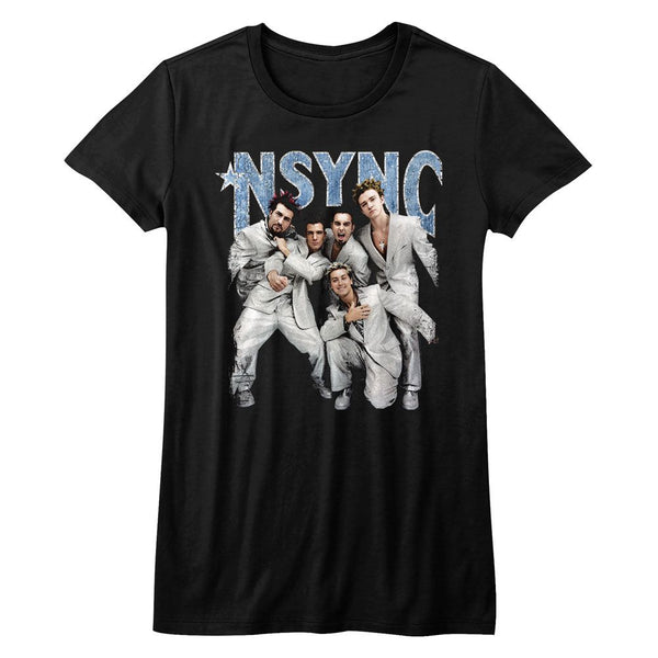 Women Exclusive *NSYNC Eye-Catching T-Shirt, Strike A Pose