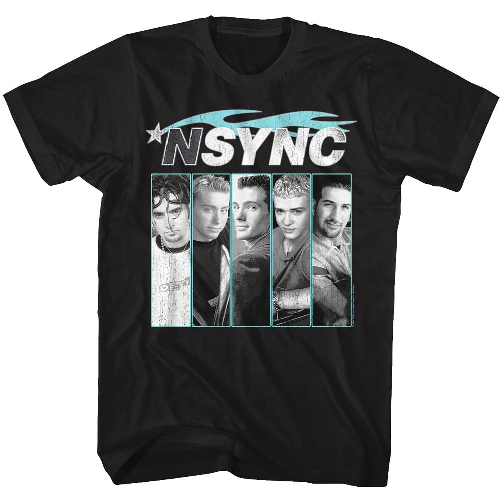 NSYNC Eye-Catching T-Shirt, Blue Flame