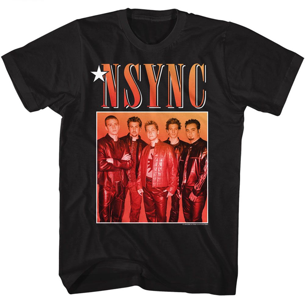 NSYNC  Eye-Catching T-Shirt , Nsync Gradient Box