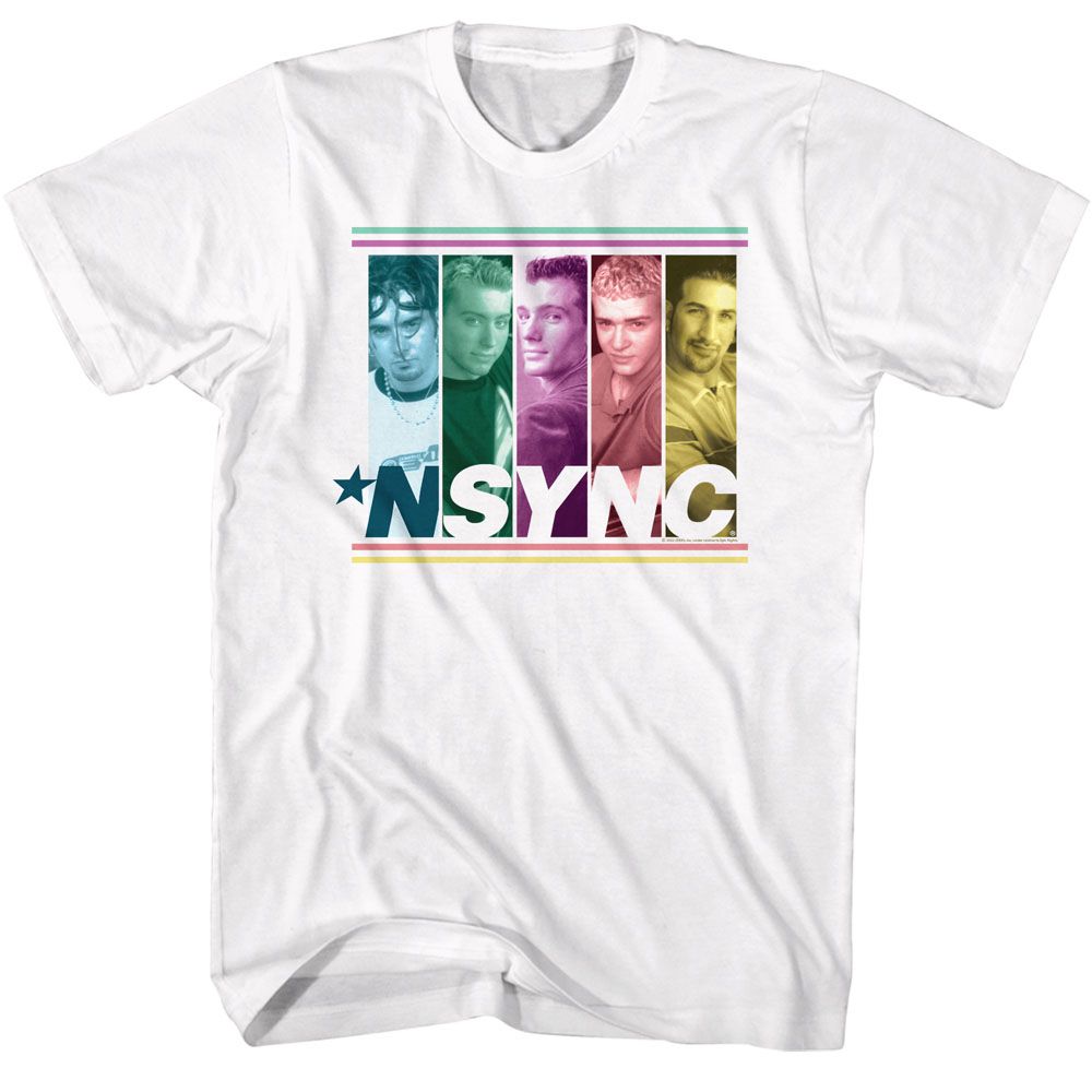 NSYNC Eye-Catching T-Shirt, Multicolored Boxes