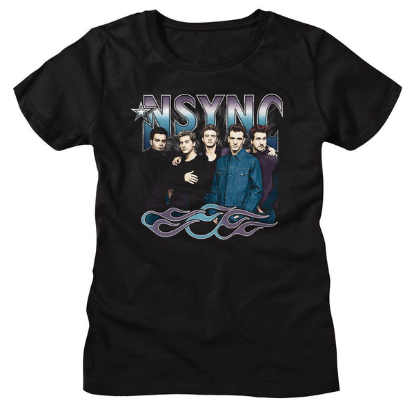 *NSYNC Eye-Catching T-Shirt, Cool Tones And Flames