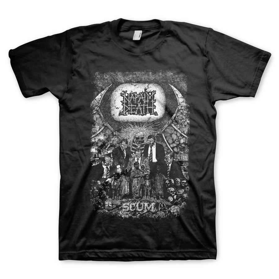 NAPALM DEATH Powerful T-Shirt, Scum Vintage