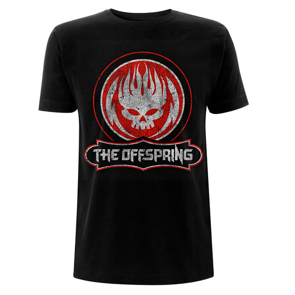 THE OFFSPRING Attractive T-Shirt, Distressed Skull