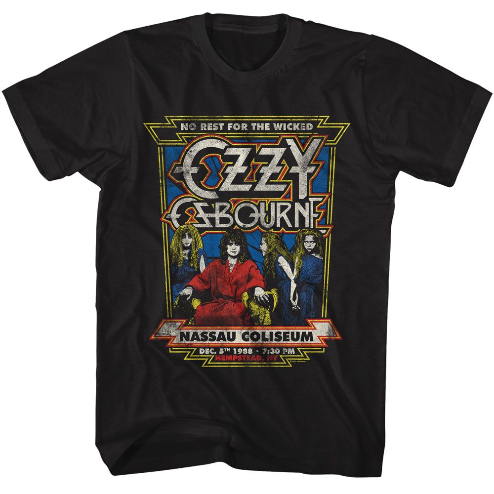 OZZY OSBOURNE Eye-Catching T-Shirt, Nassau Coliseum