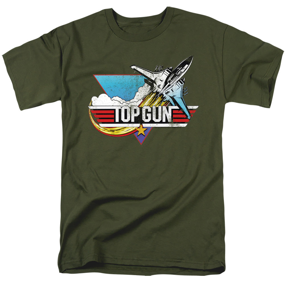 TOP GUN Brave T-Shirt, Distressed Logo