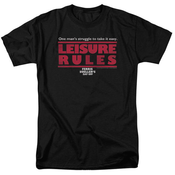 FERRIS BUELLER Funny T-Shirt, Leisure Rules