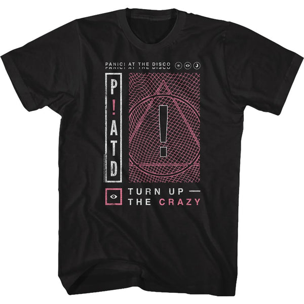 PANIC! AT THE DISCO Eye-Catching T-Shirt, Turn Up The Crazy