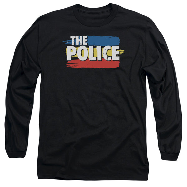 THE POLICE Impressive Long Sleeve T-Shirt, Stripes Logo