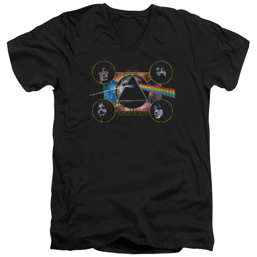 V-Neck PINK FLOYD T-Shirt, Dark Side Heads