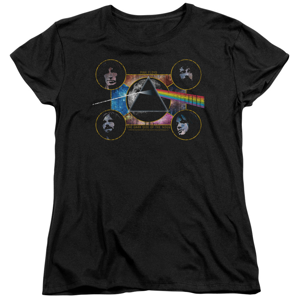 Women Exclusive PINK FLOYD Impressive T-Shirt, Dark Side Heads