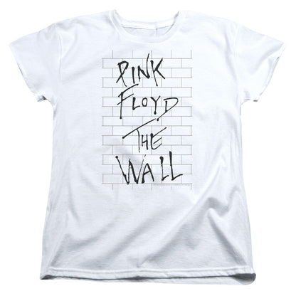 Women Exclusive PINK FLOYD Impressive White T-Shirt, The Wall 2