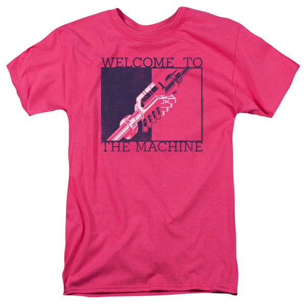 PINK FLOYD Impressive Hot Pink T-Shirt, Welcome To The Machine