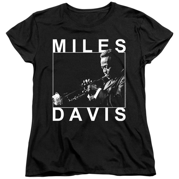 Women Exclusive MILES DAVIS T-Shirt, Monochrome