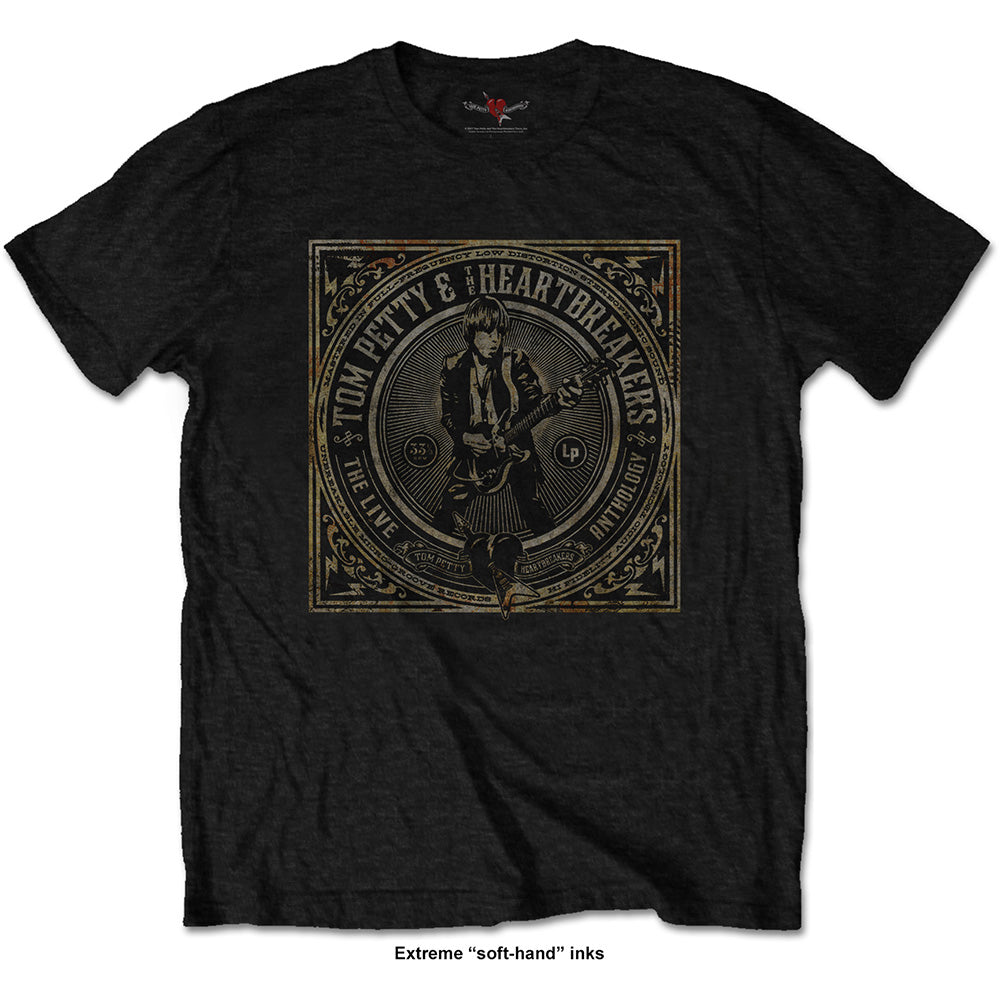 TOM PETTY &amp; THE HEARTBREAKERS Attractive T-Shirt, Live Anthology