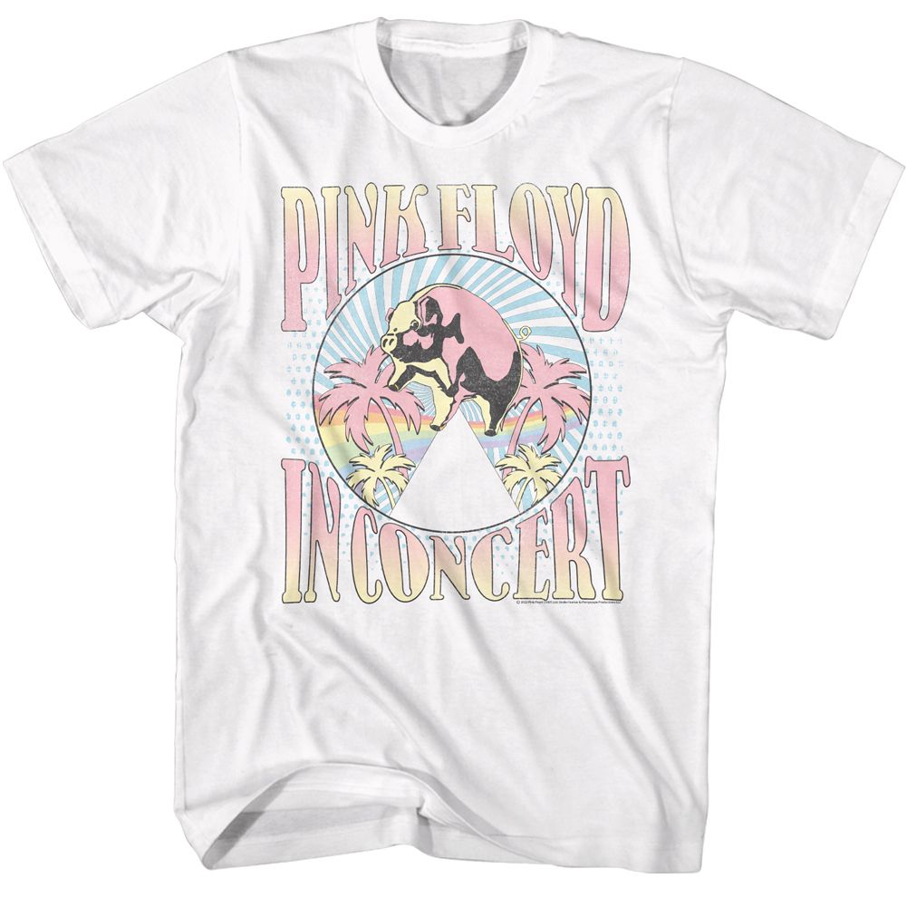 PINK FLOYD Eye-Catching T-Shirt, Palm Trees