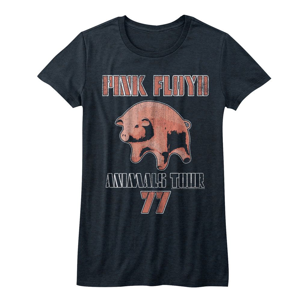 Women Exclusive PINK FLOYD T-Shirt, Tour 77