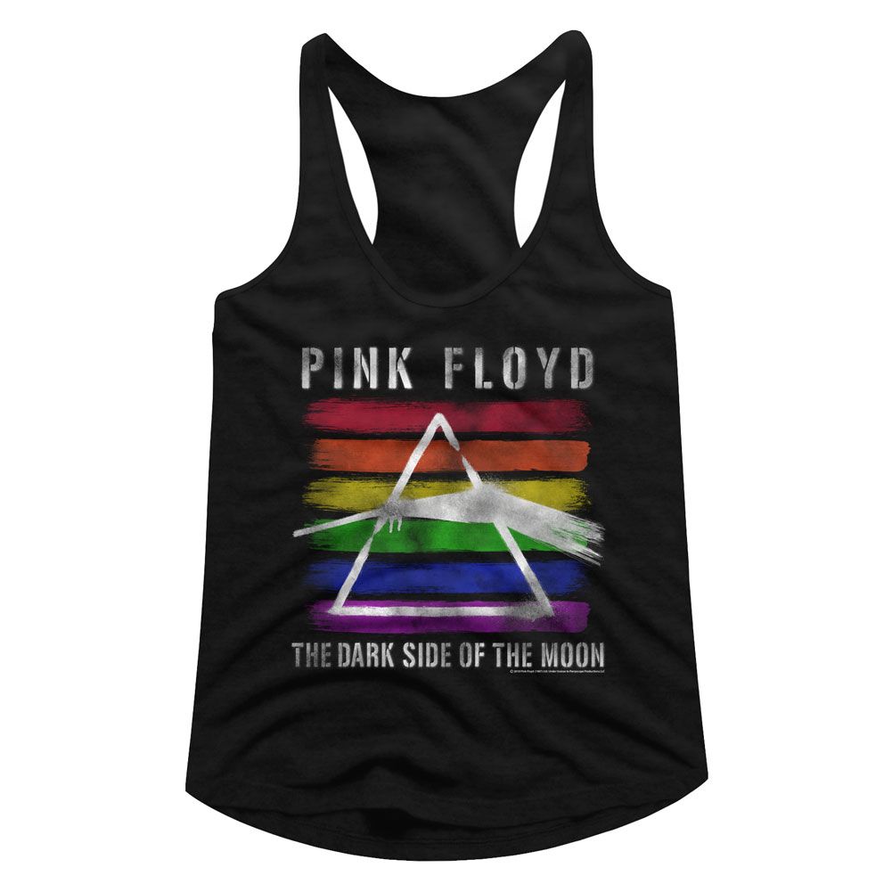 Women Exclusive PINK FLOYD Eye-Catching Racerback, Rainbow