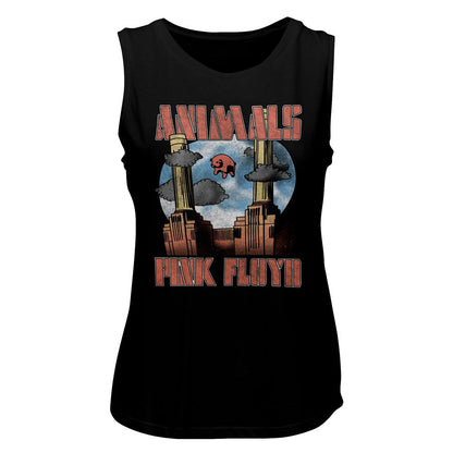 Women Exclusive PINK FLOYD Eye-Catching Muscle Tank, Animals